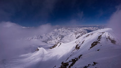 Widok z najwyższego szczytu Tyrolu - Wildspitze 3770m