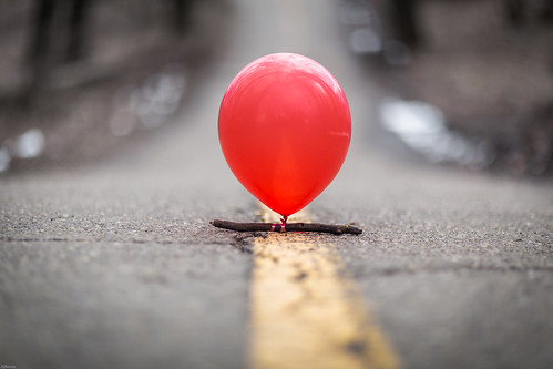 Red Balloons in the Middle of the Road #imaginED