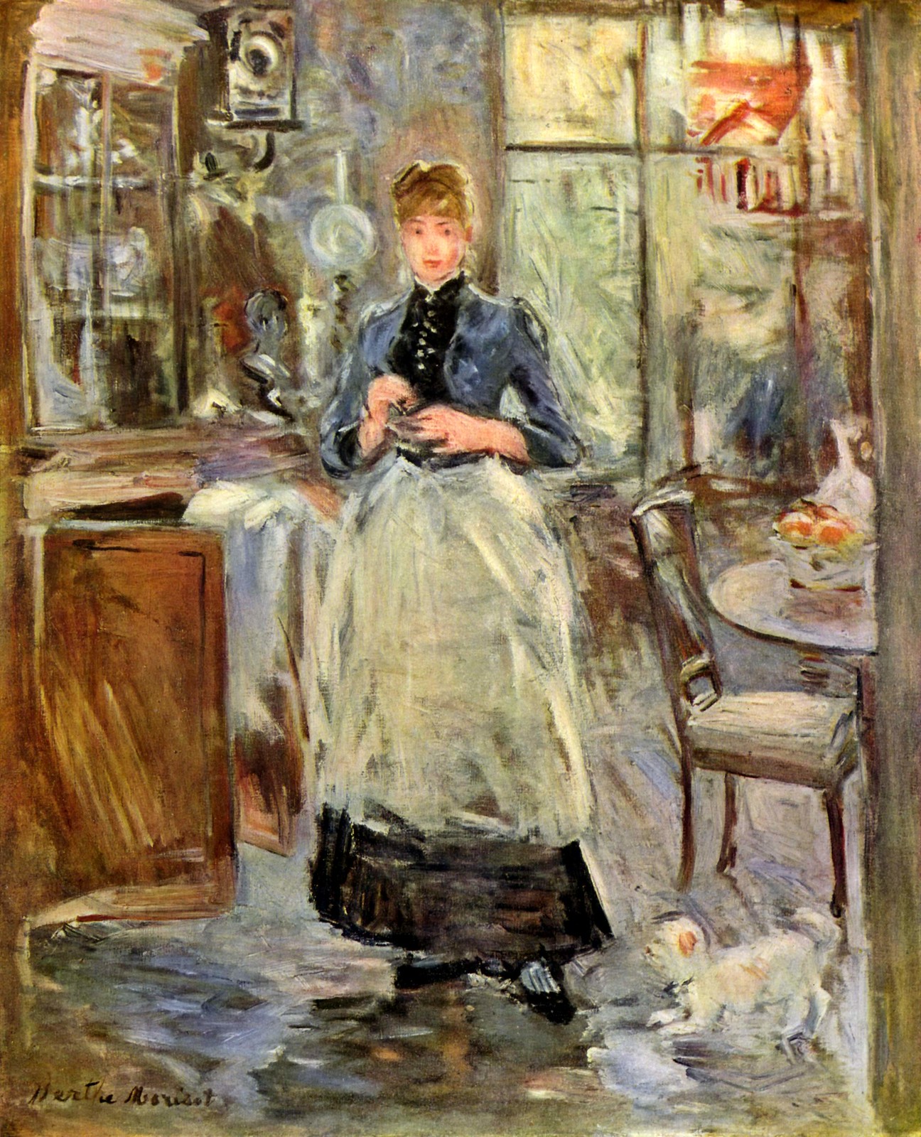 In the Dining Room by Berthe Morisot, 1875