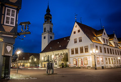 The Old Town Of Celle, Lower Saxony At Night 