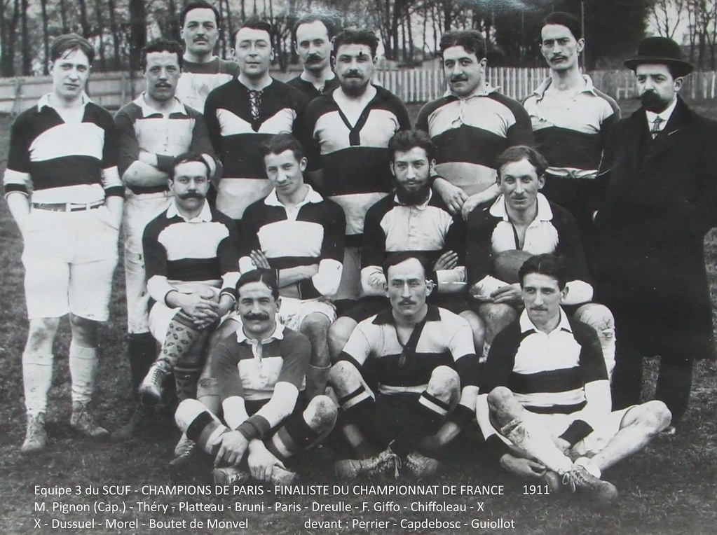 Equipe 3 du SCUF - champion de Paris 1911, Finaliste du Championnat de France