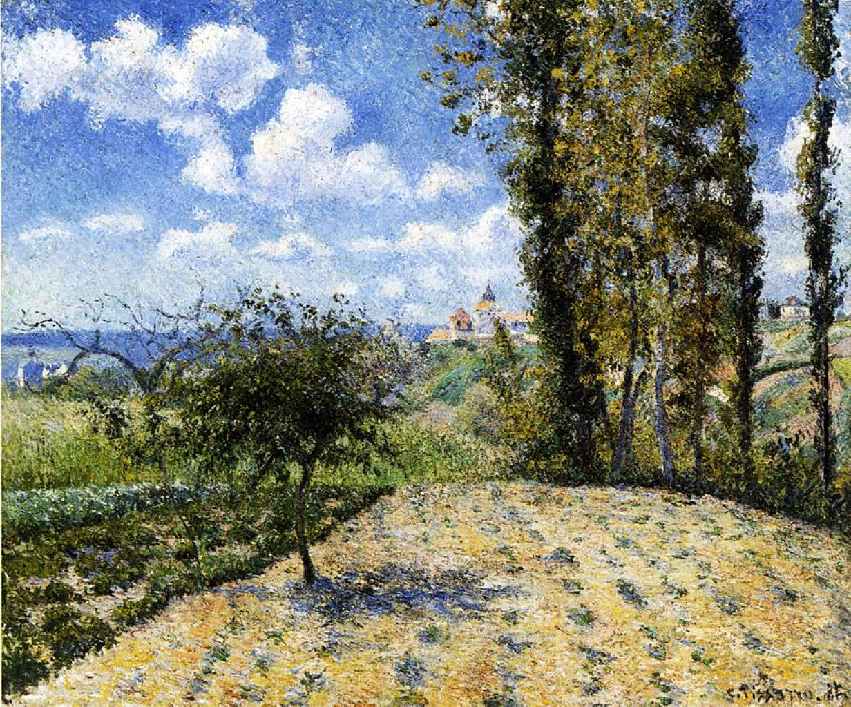 View Towards Pontoise Prison, in Spring by Camille Pissarro, 1881