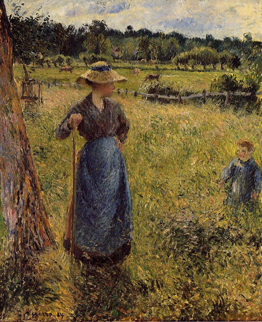 The Tedder by Camille Pissarro, 1884