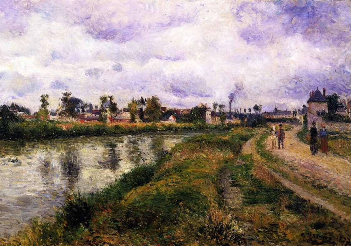The Banks of the Oise by Camille Pissarro, 1877