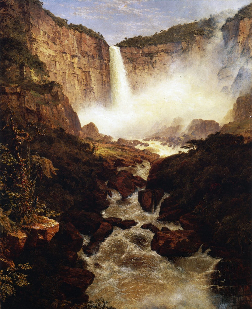 The Falls of Tequendama, Near Bogota, New Granada by Frederic Edwin Church, 1852