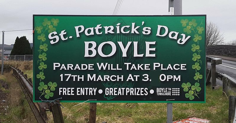 St. Patrick's Day Parade sign