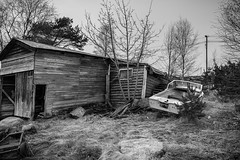 "Abandoned boat house"