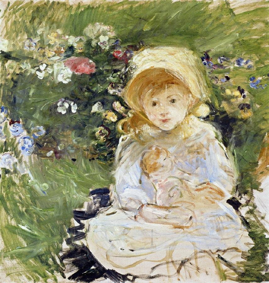 Young Girl with Doll by Berthe Morisot, 1883