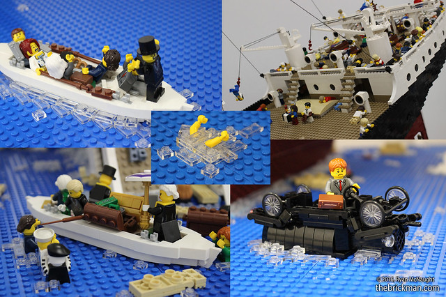 LEGO Titanic scenes
