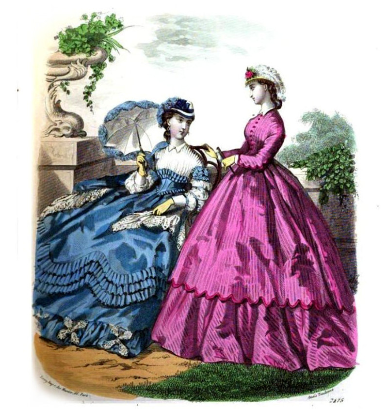 1860's fashion plate