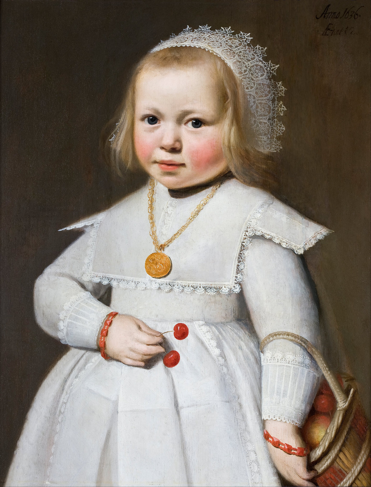 Portrait of a Two-Year Old Girl by Jan Cornelisz (1636)