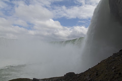 Niagara falls at winter's end