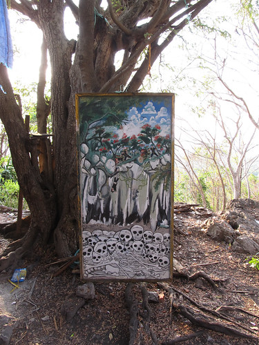 La campagne de Battambang: tableau représentant les tortures perpétrées par les Khmers Rouges à Phnom Sampeu