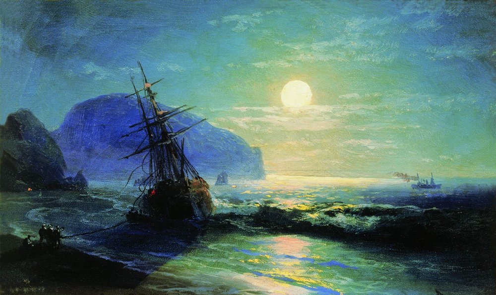 Shipwreck near Gurzuf - Ivan Aivazovsky, 1898