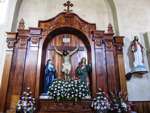 San Cristóbal de las Casas:  les souffrances de Jésus, les genoux et les stigmates (pieds, mains, tête et flanc) en sang