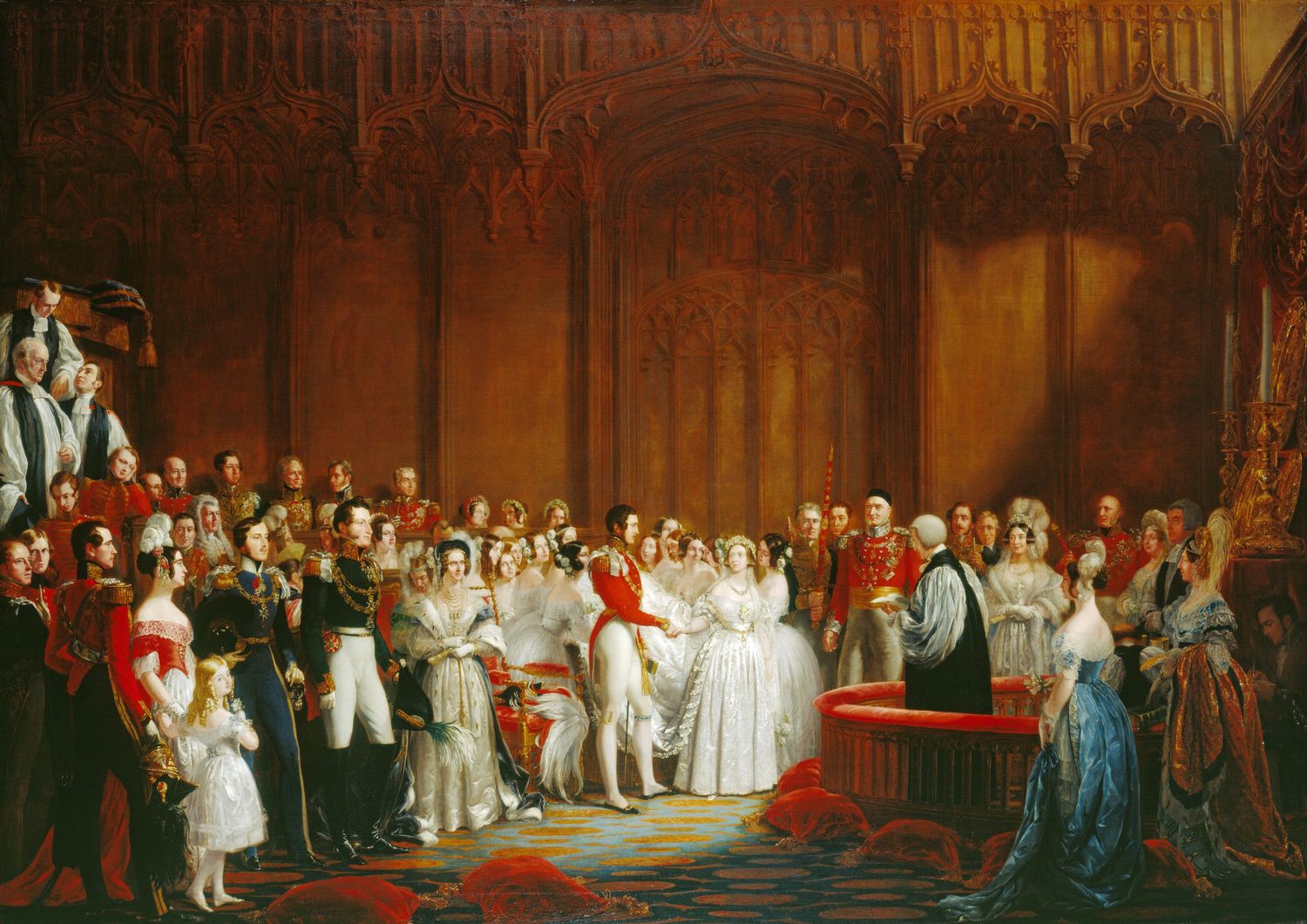 The Marriage of Queen Victoria, 10 February 1840 by George Hayter