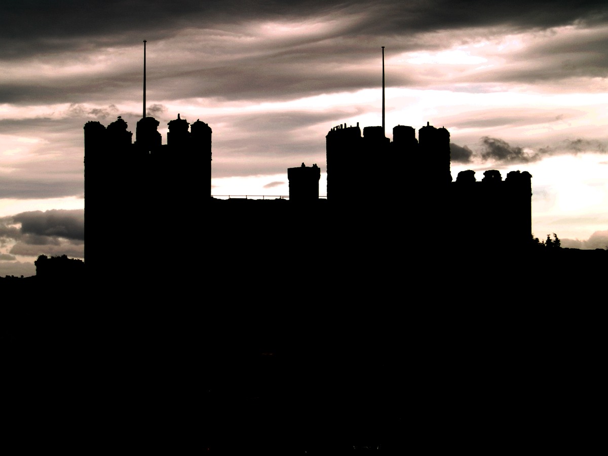 Conwy Castle Silhouette. Credit Jon Pinder
