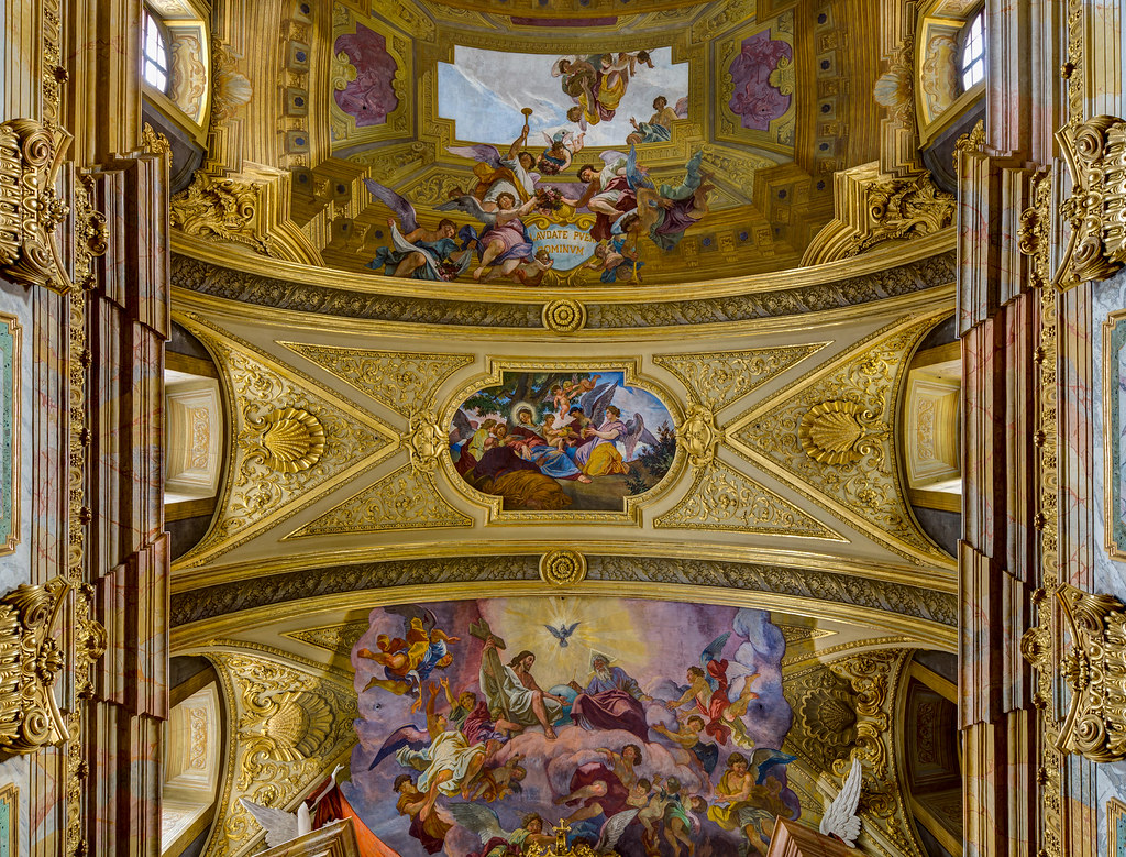 Jesuit Church, Dr.-Ignaz-Seipel-Platz, Vienna, Frescoes by Andrea Pozzo during his time in Vienna (1702-1709). Credit Uoaei1