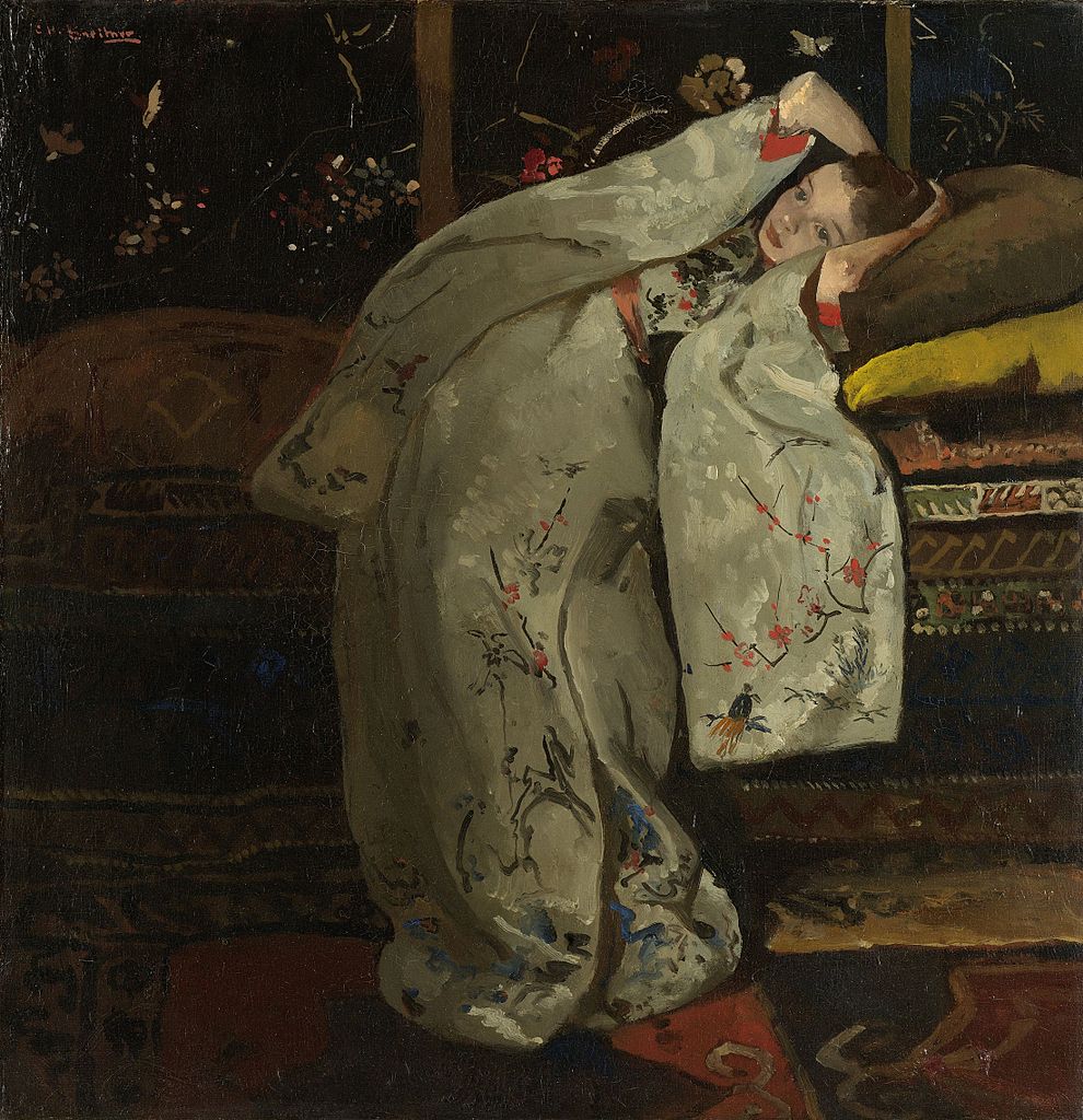 Girl in a White Kimono by George Hendrik Breitner, 1894