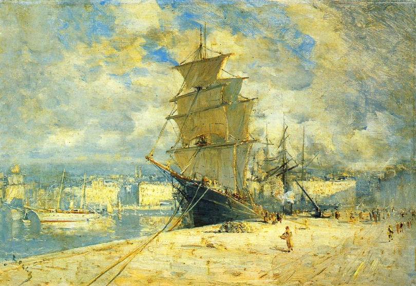 In Port by Frank Myers Boggs