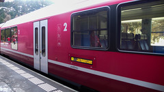 Pociąg kolei Rhätische Bahn.
