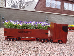 Wooden Lorry Planter