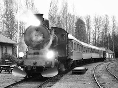 Järnvägsbilder i svartvitt