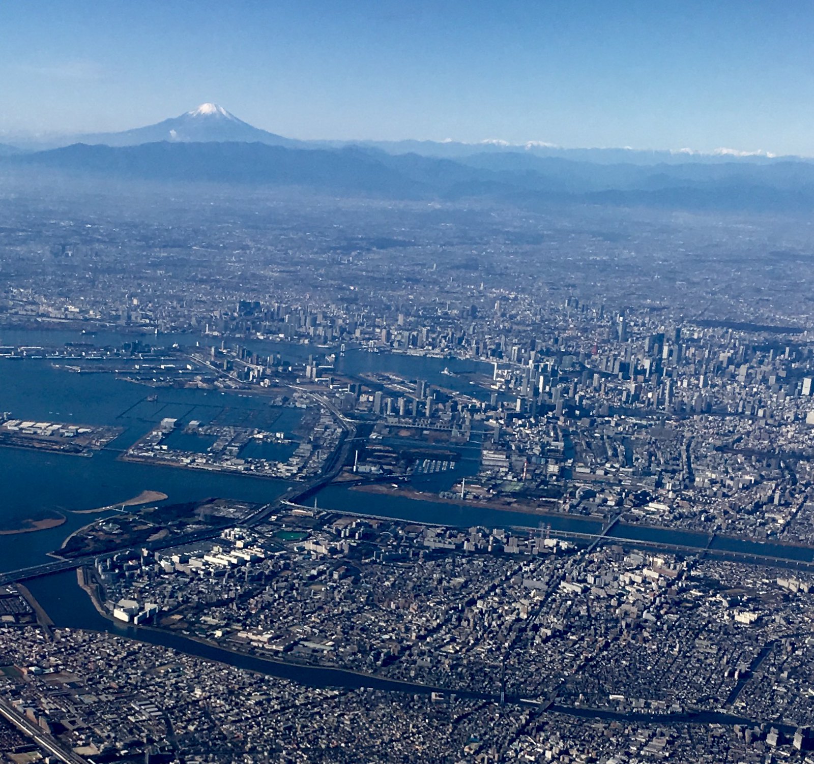 Haneda Takeoff, Mount Fuji view