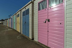 Beach Huts, Lyme Regis, Feb 2016