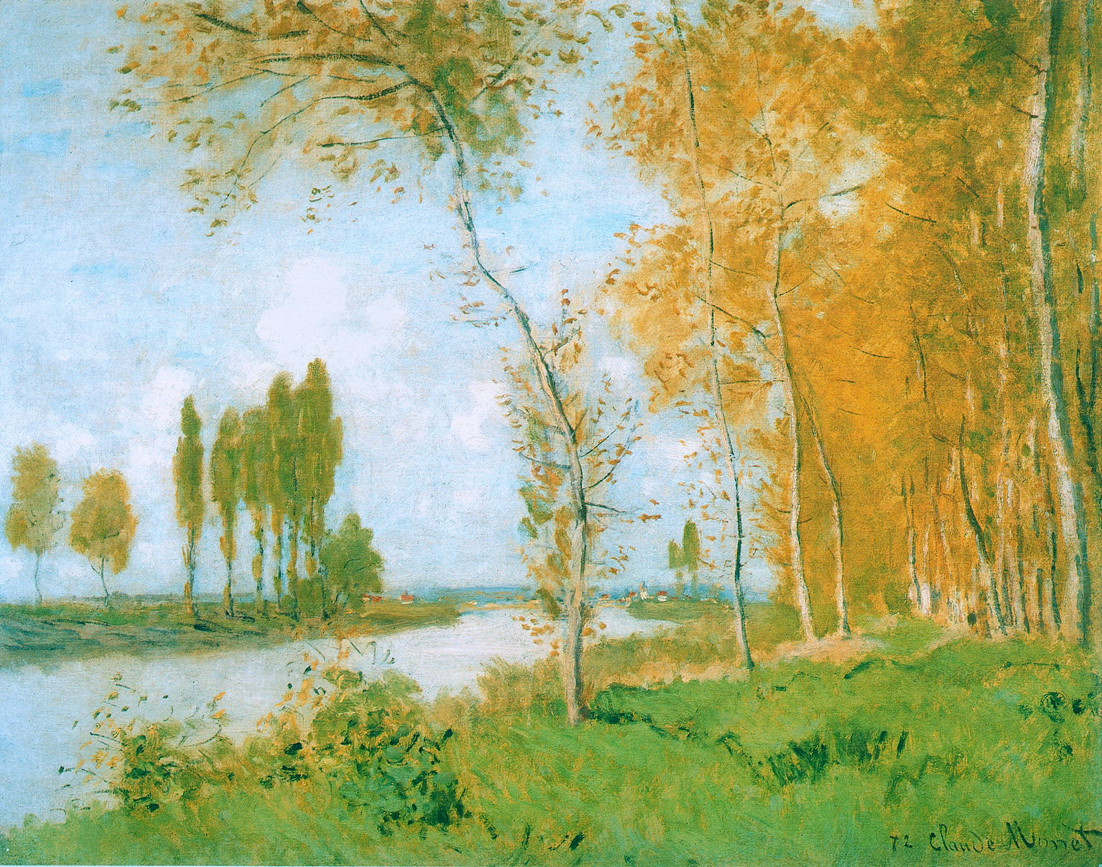 The Spring in Argentuil by Claude Monet, 1872