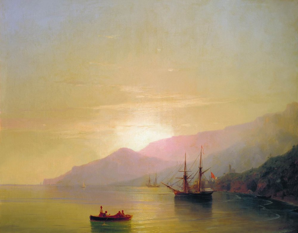 Ships at anchor by Ivan Aivazovsky, 1851
