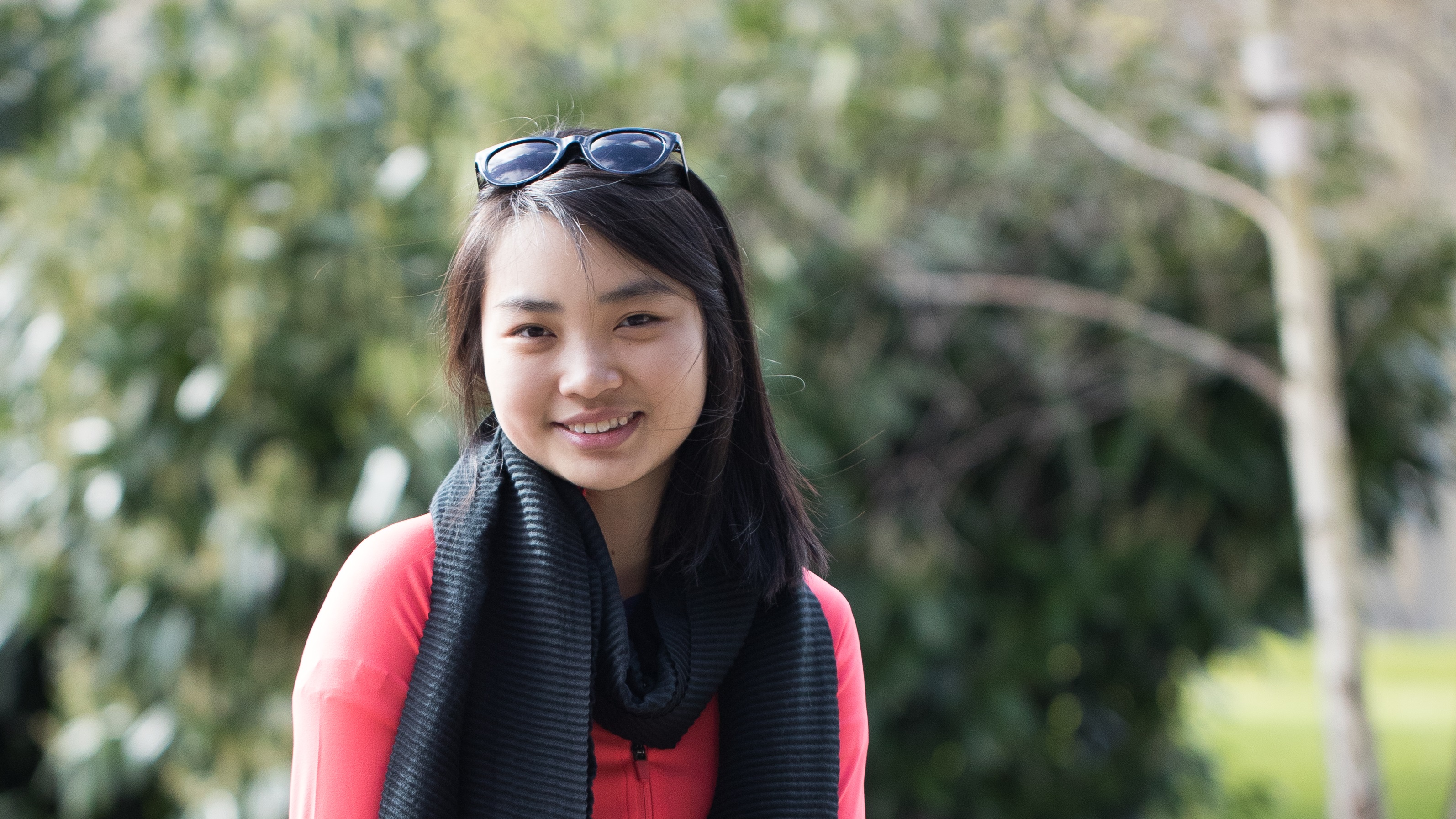 Portrait of Grace Ling on campus