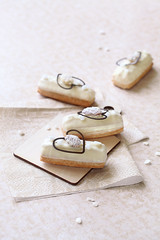 Eclairs with Marzipan Pastry Cream