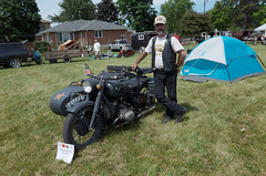"46th Annual Paris National Rally"; "Celebrating the 50th Anniversary of the CANADIAN VINTAGE MOTORCYCLE GROUP - CVMG at the Paris Fairgrounds, Paris, Brant County, Ontario, Canada."; "Vintage Rally and Swap Meet";