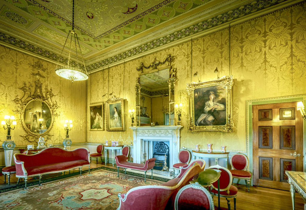 The Yellow Drawing Room at Harewood House, West Yorkshire
