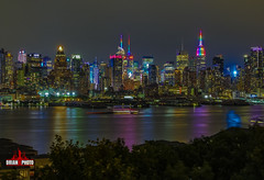 Fun with Maglight and NYC Pride week skyline