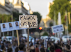 Manifestación contra la libertad de los violadores de "La Manada"