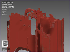 Smartphone 3D components set