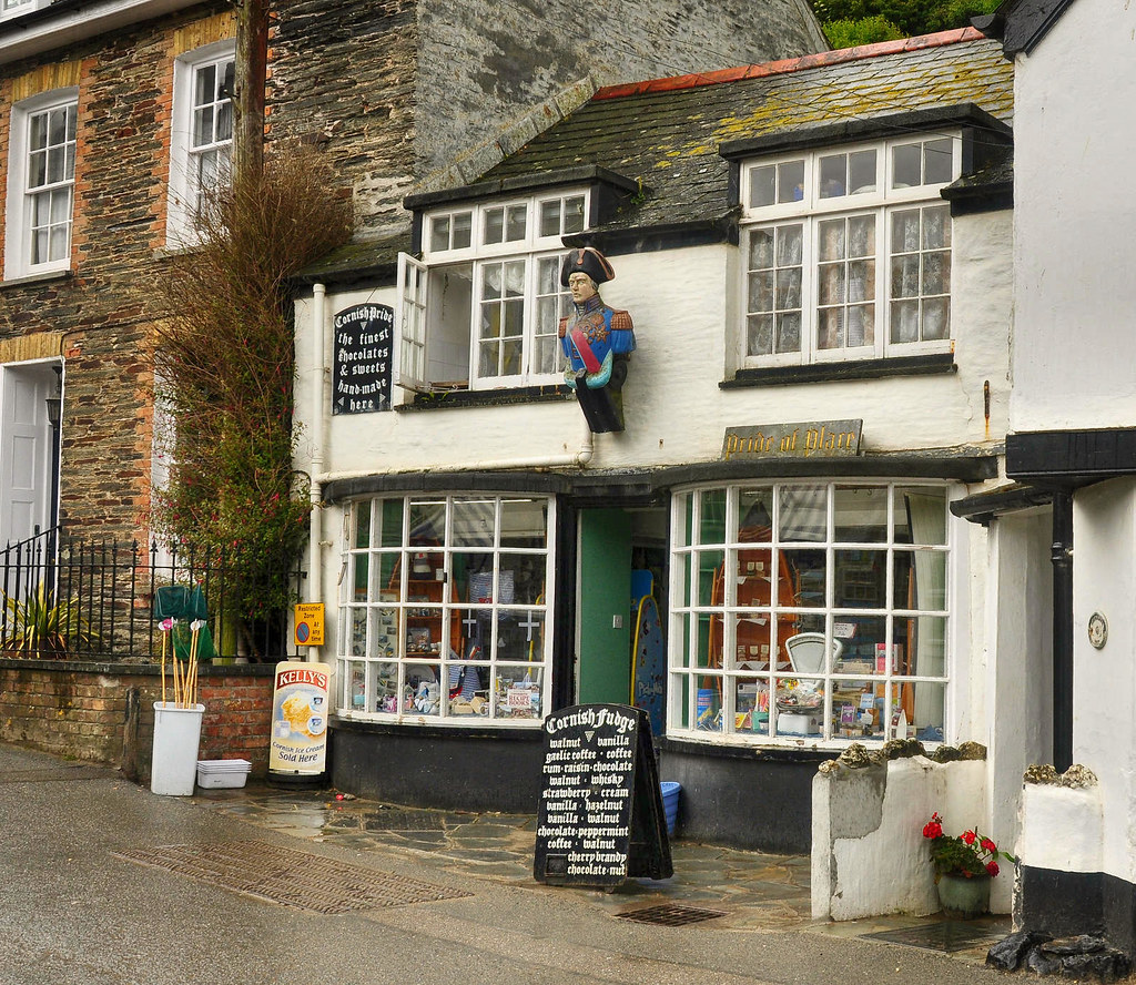 Pride of Place confectionary shop in Port Isaac, Cornwall. Credit Nilfanion