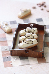 Eclairs with Marzipan Pastry Cream