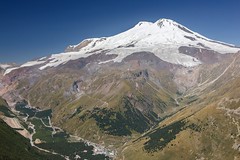 Mt. Elbrus and Mt. Kazbek