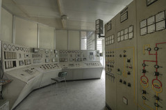 Grey Control Room
