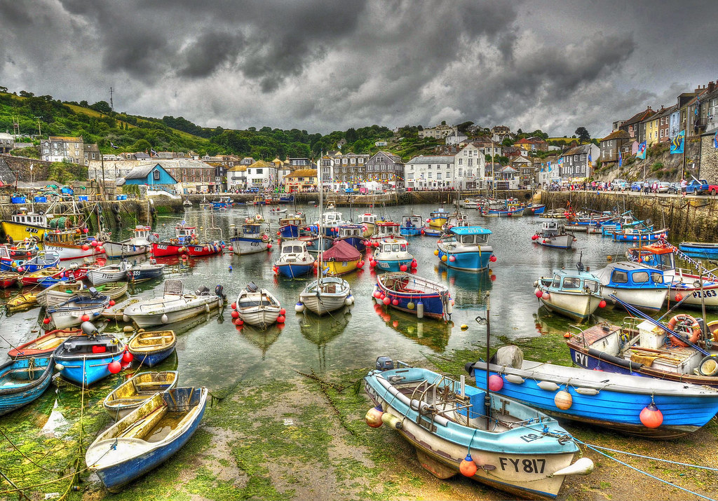 Mevagissey harbour, Cornwall. Credit Baz Richardson, flickr