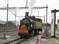 Train du 125 ans de la ligne de l'Yverdon St.-Croix (Suisse)