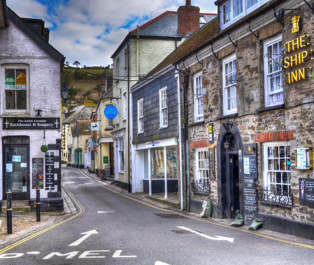 Fore Street in Mevagissey, Cornwall. Credit Baz Richardson, flickr