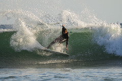 Surfers at Topanaga Beach 101218