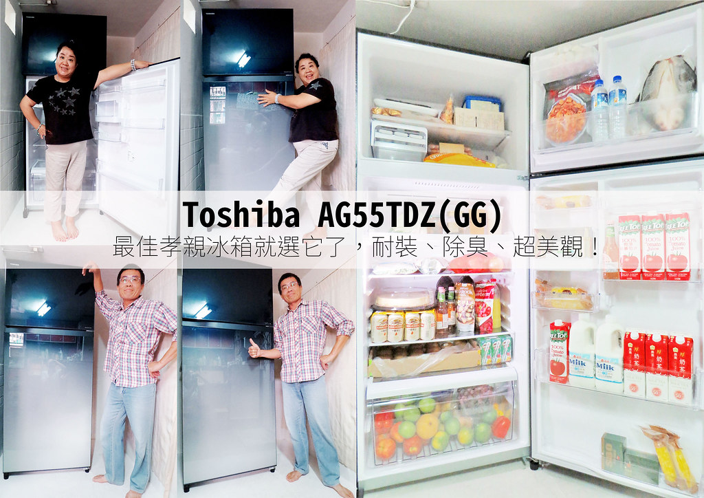 Toshiba AG55TDZ(GG)東芝冰箱開箱(兩光媽咪柳幼幼)