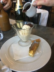 Coupe Noire, Ice cream and hot chocolate sauce £4.95, Dame Blanche