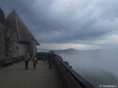 Венгрия 2017 Крепость в грозу и туман