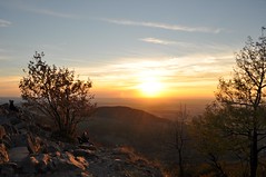 2018 - 12. Oktober - Sonnenuntergang auf der Milseburg